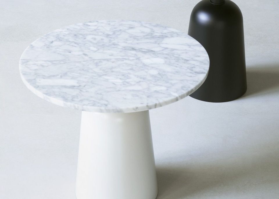 Столик Turn Table White Marble