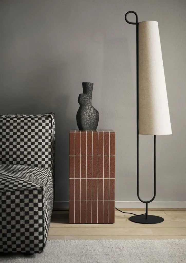 Торшер Ancora Floor Lamp Black / Natural