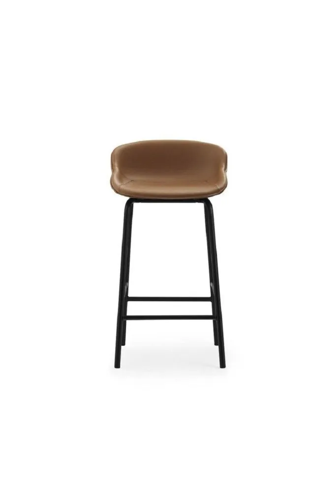 Барный стул Hyg Barstool Black Steel Ultra Leather h65