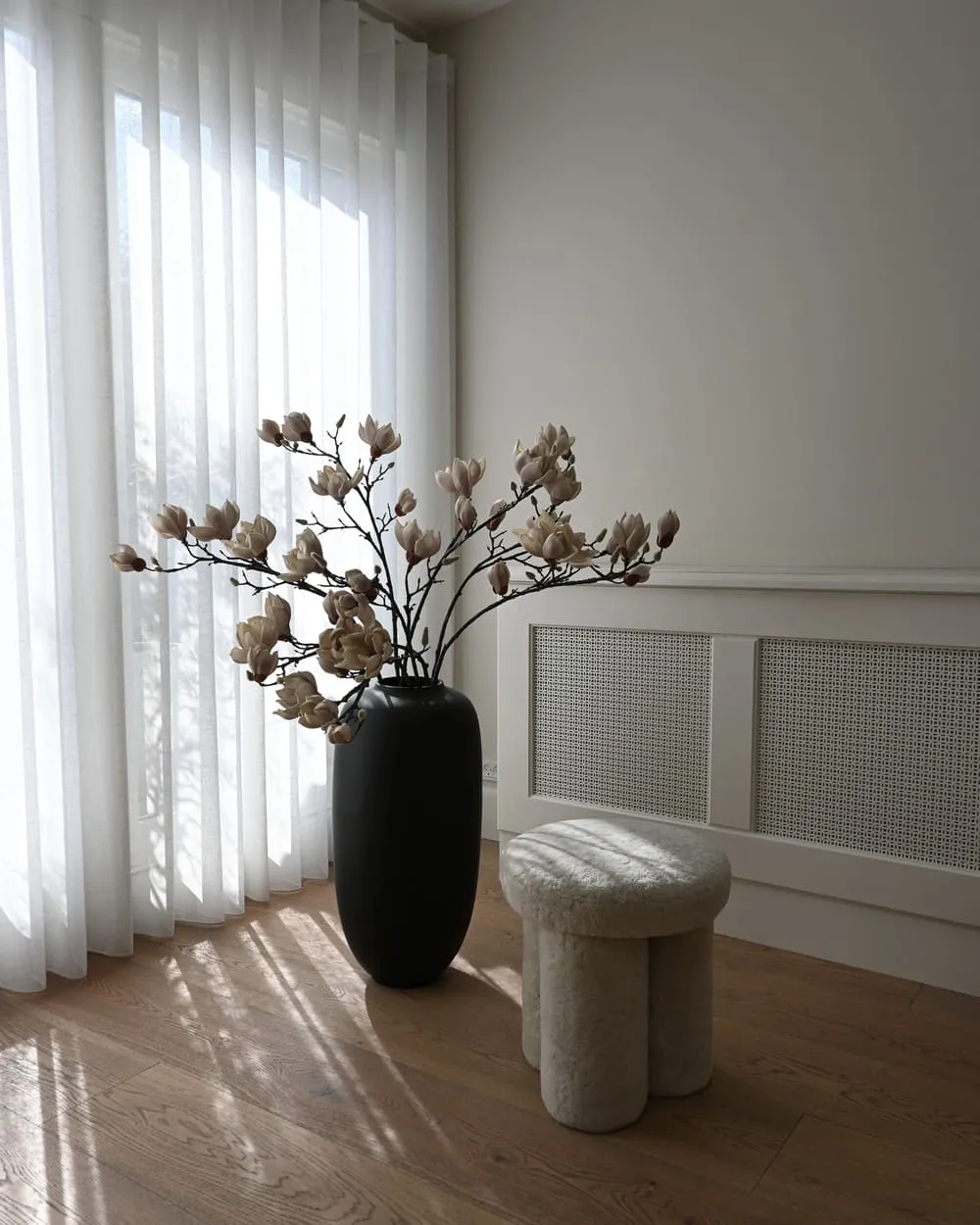 Ваза Sunao Slim Hexa Black