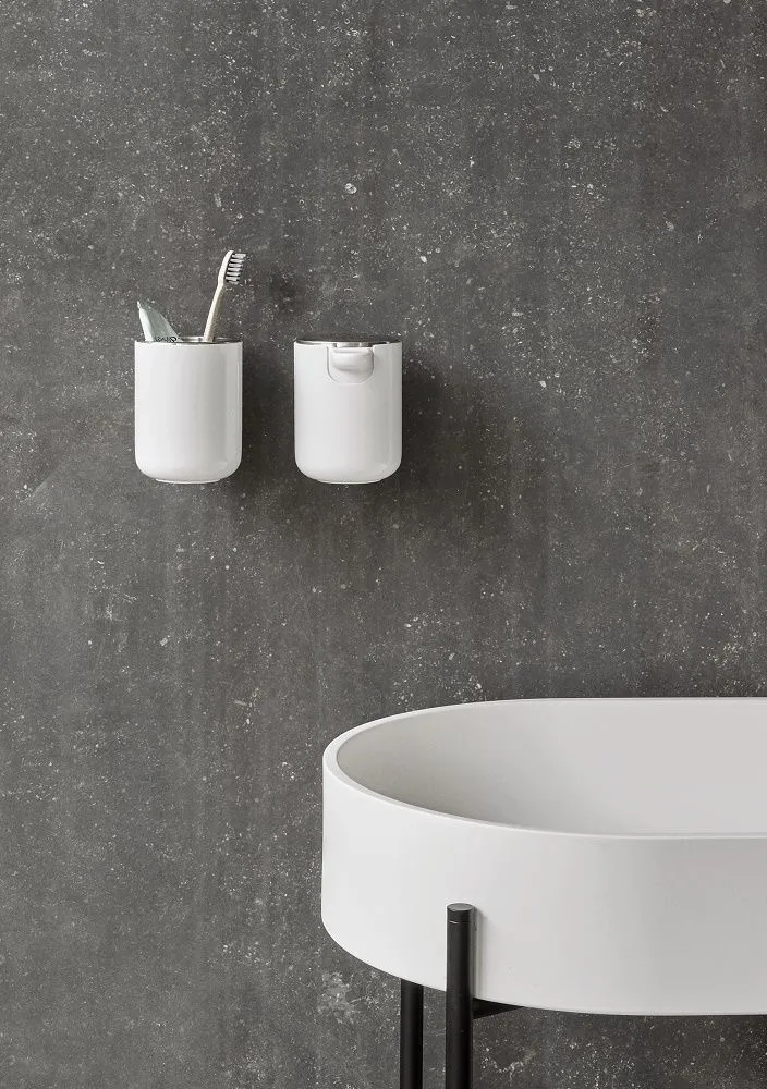 Стакан для зубных щеток настенный Toothbrush Holder Wall White