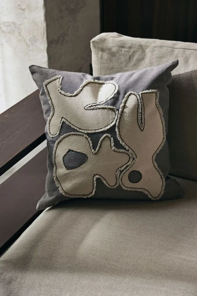 Подушка Figure Grey Blue Off-White