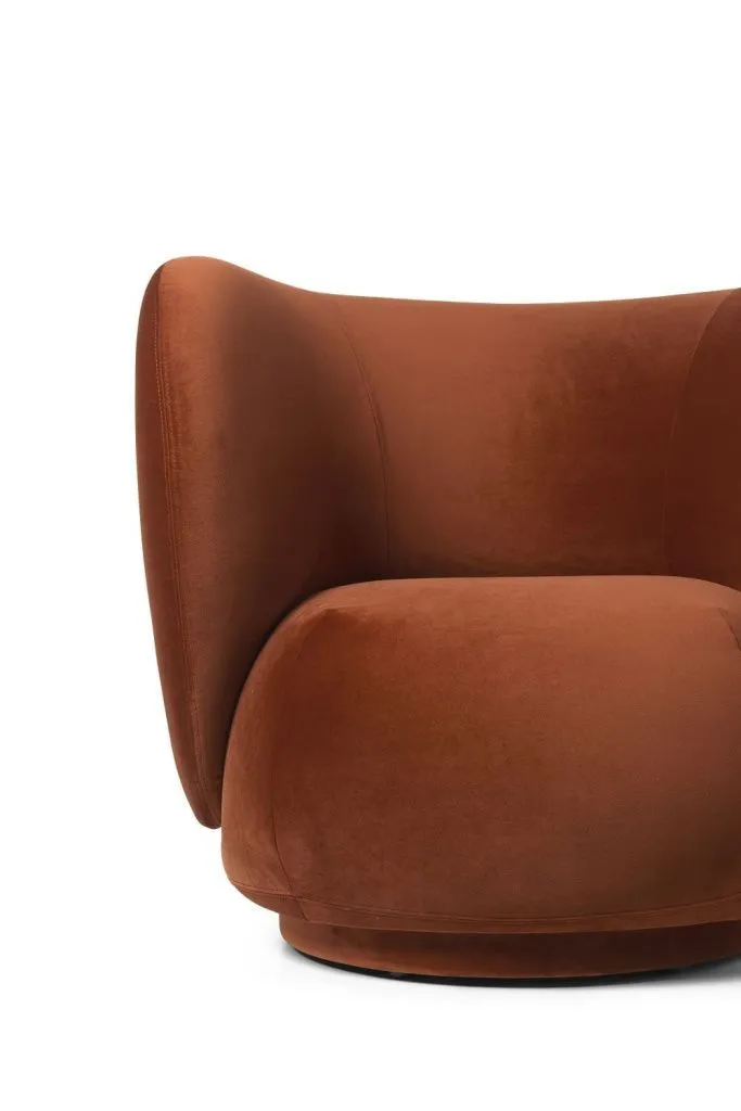 Кресло Rico Lounge Chair Rich Velvet Rust