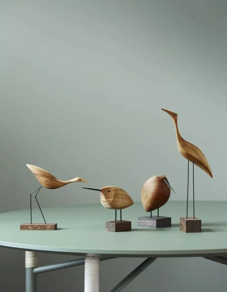 Декоративная птица Beak Bird Awake Snipe oak