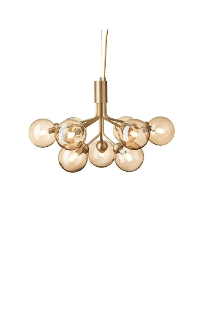 Светильник потолочный Apiales 9 Brushed Brass Gold