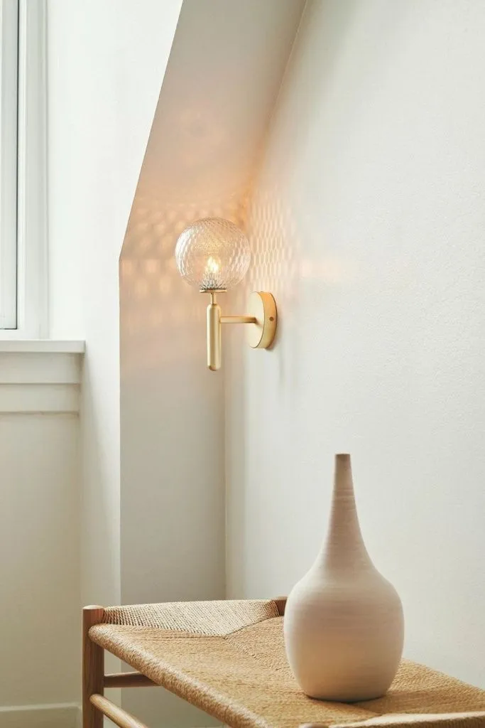 Бра Miira Wall Brass Optic Clear