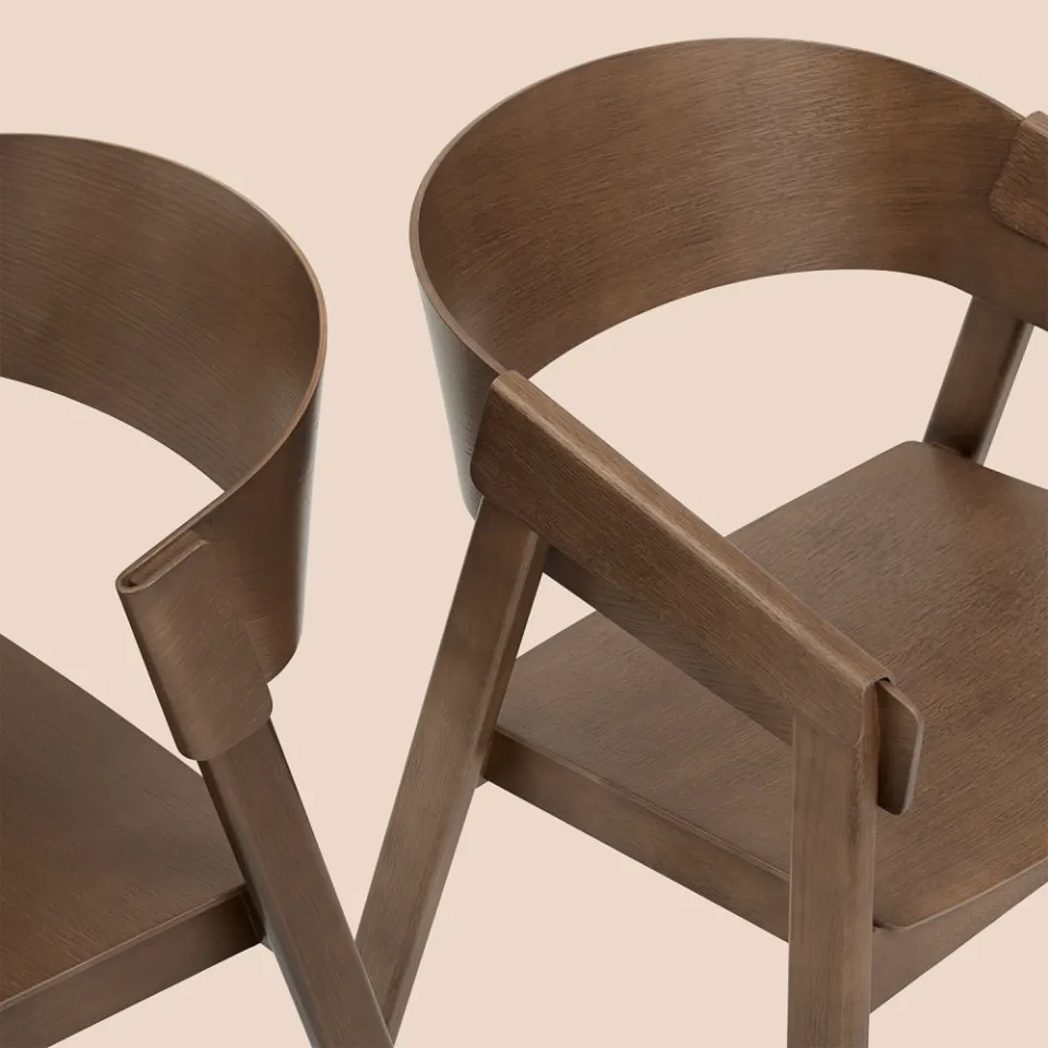Стул Cover Side Chair Stained Dark Brown