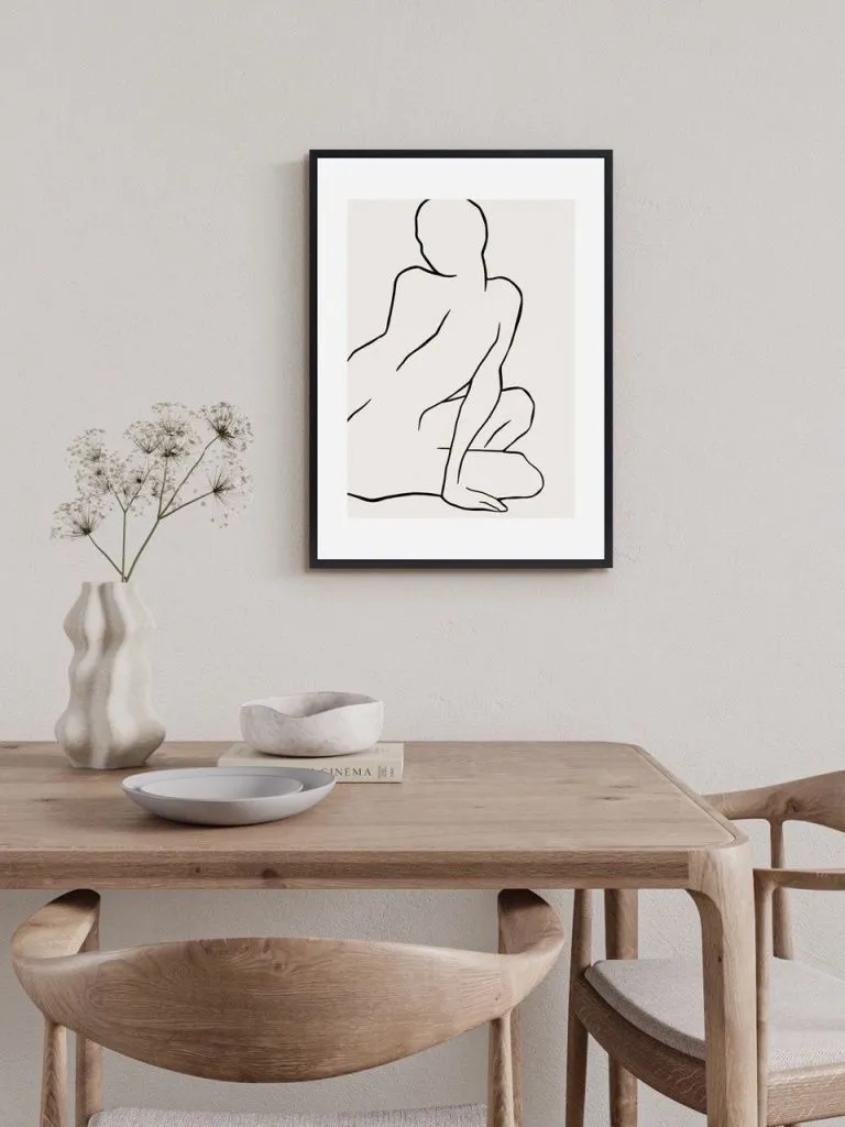 Арт-принт в багете Муза светлая I 40х50