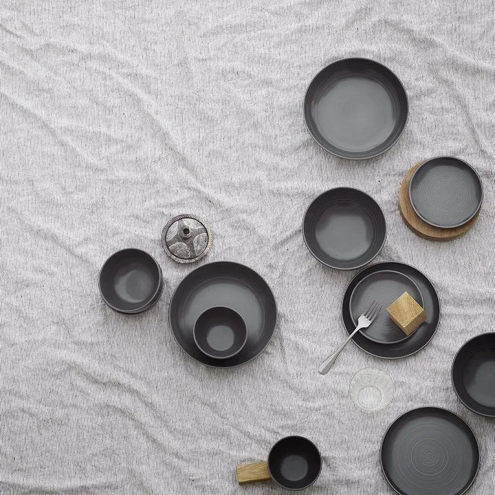 Пиала Bowl Glazed Stoneware Grey h6,5