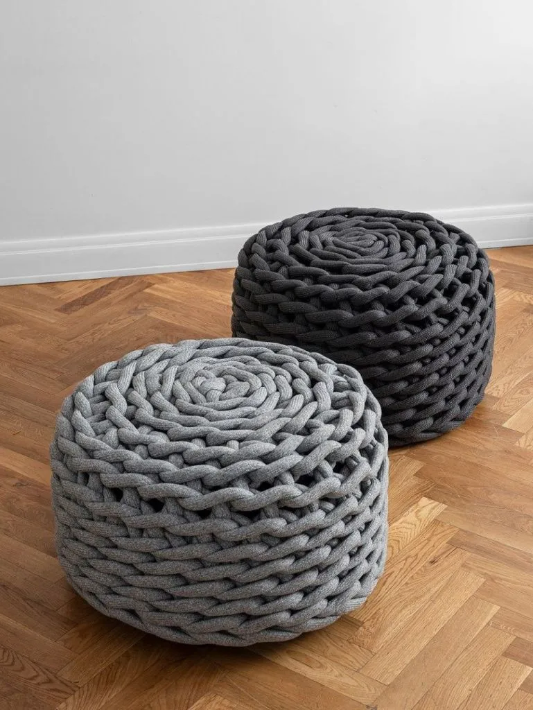 Пуф Rebels Dark Grey 70 х 40 см