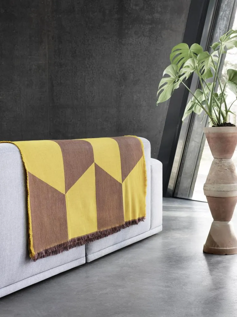 Покрывало Sway Throw Mustard 130 x 180