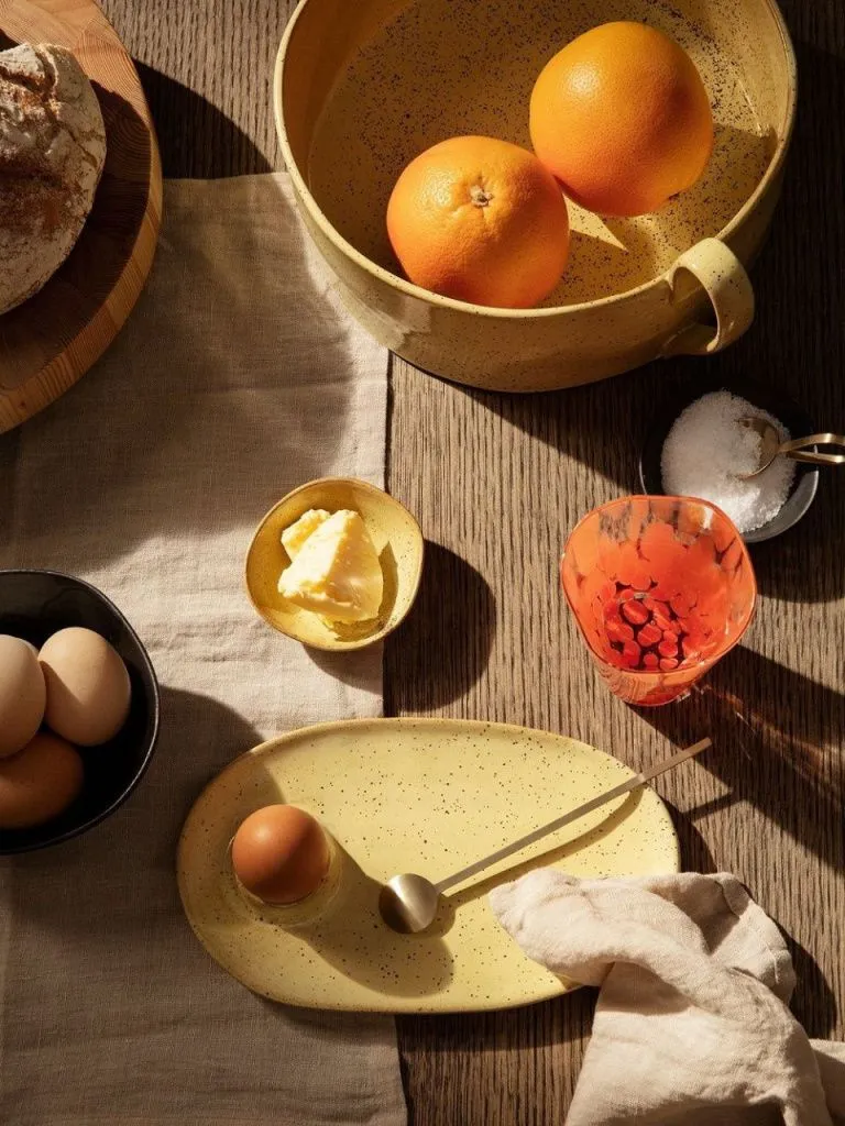 Блюдо Flow Centrepiece Yellow