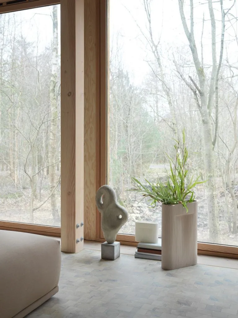 Ваза Ridge Large Beige h48,5