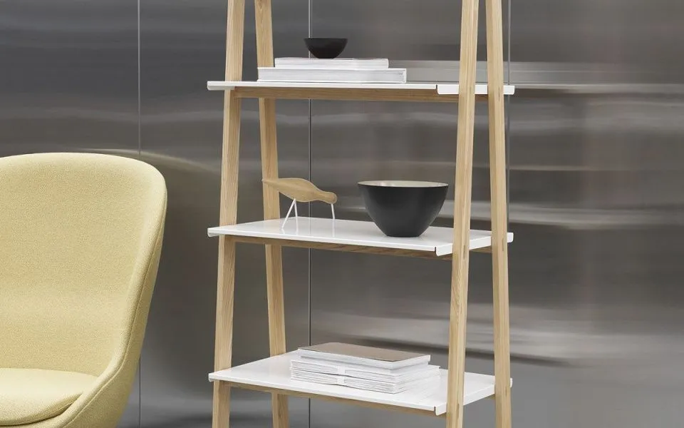Стеллаж One Step Up Bookcase High White