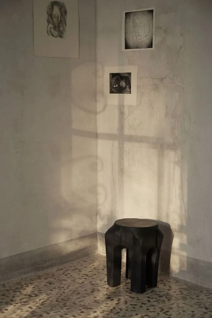 Табурет Root Stool Black Stained