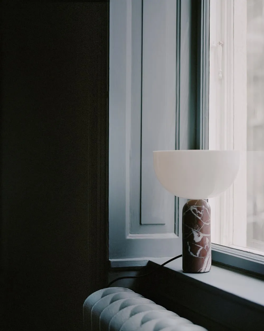 Лампа настольная Kizu Table Lamp Small Rosso Levanto Marble