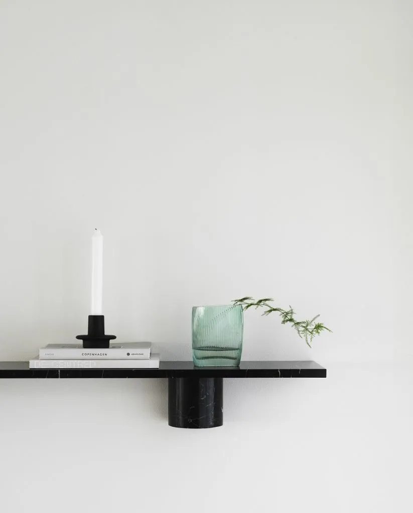 Полка Sten Shelf Black Marble 120 см