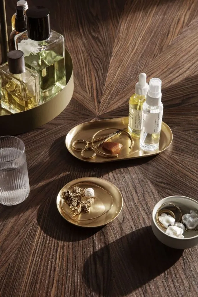 Поднос Basho Tray Oval Brass