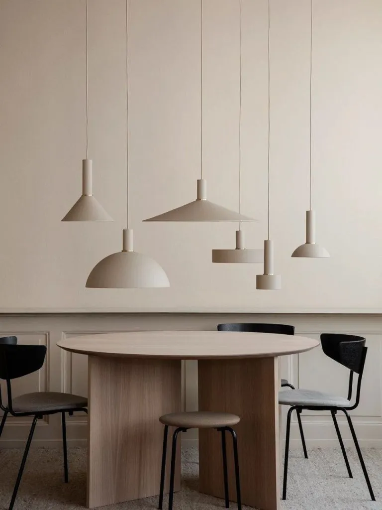 Светильник потолочный Collect Pendant Disc Shade Low Cashmere