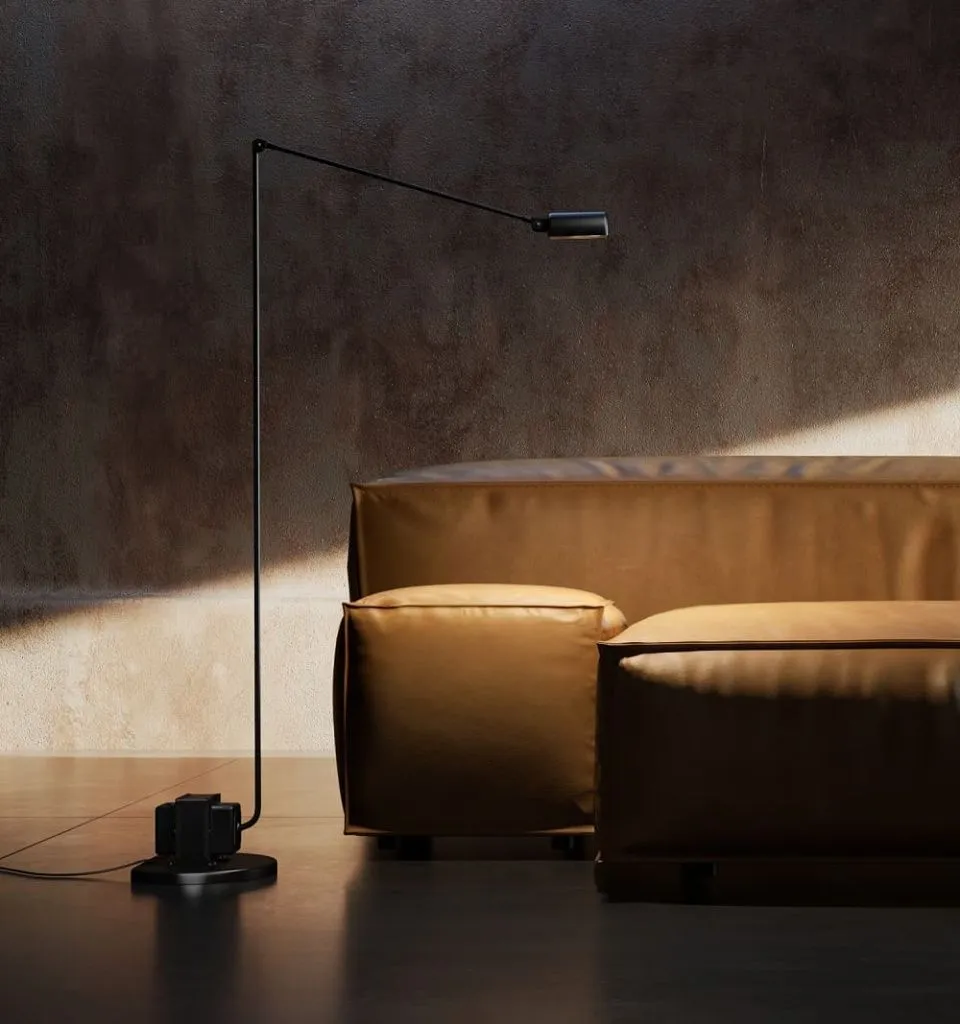 Торшер Daphine Terra Black LD с диммером