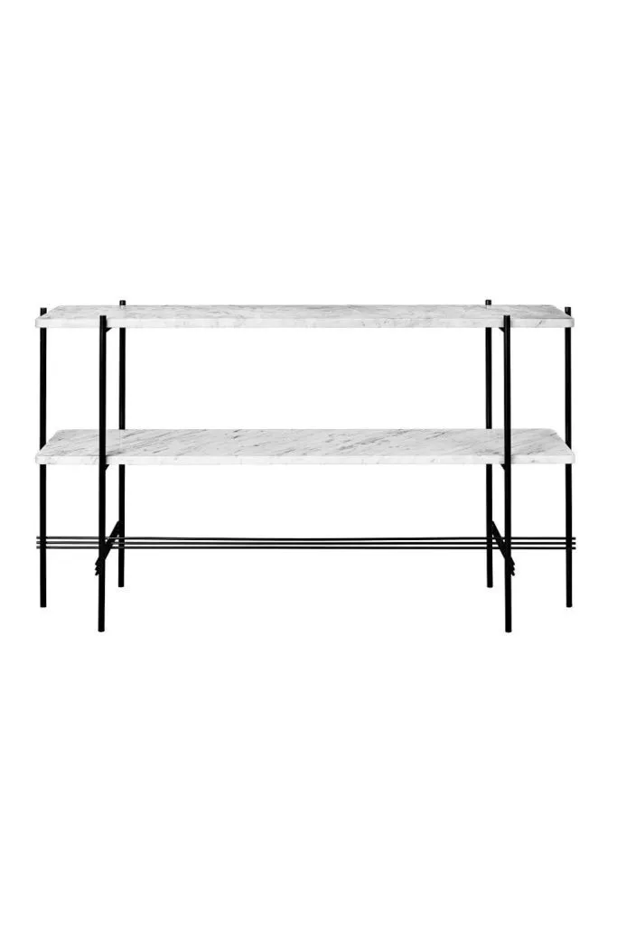 Консоль TS Console 2 Racks White Carrara Marble