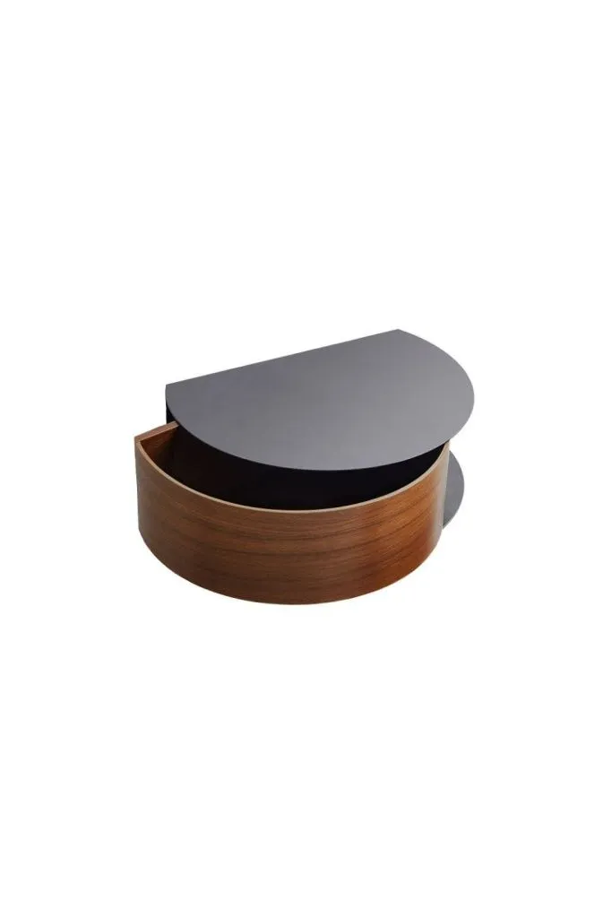 Полка с ящиком Wallie Wall Drawer Walnut