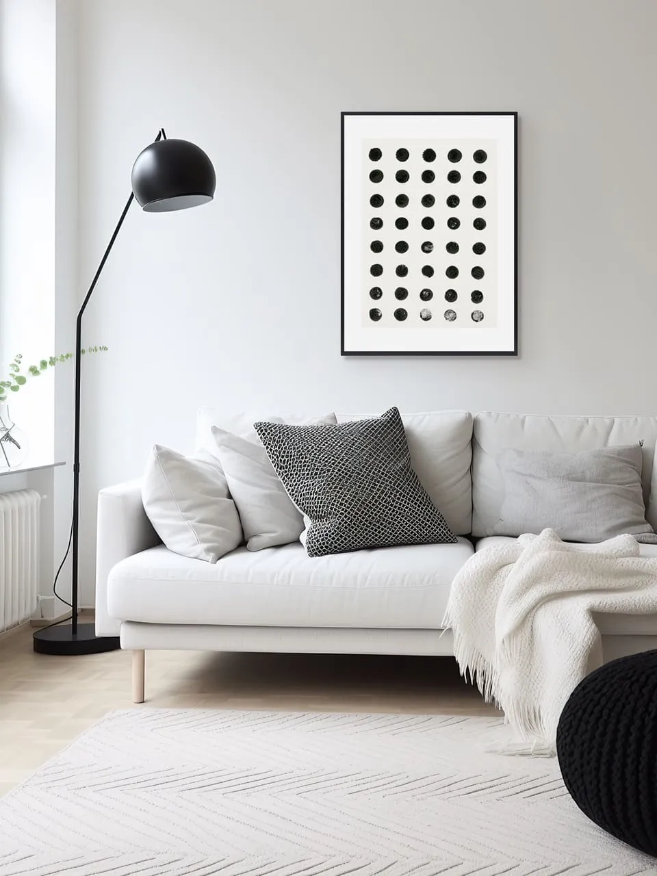 Арт-принт в багете Монохром-Ритм 60х80