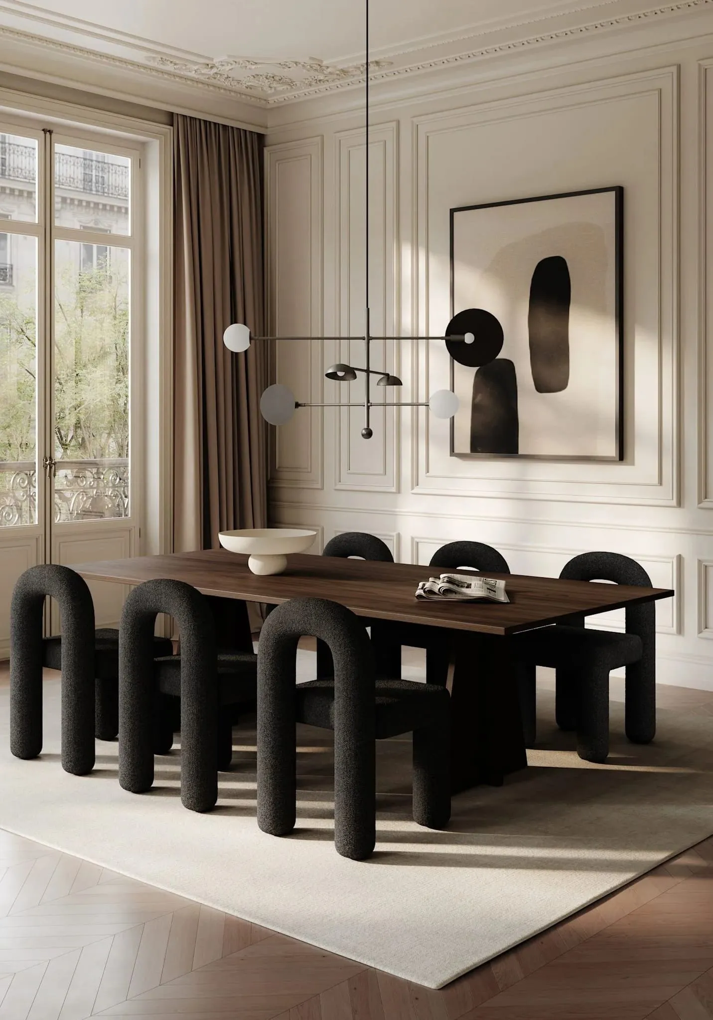 Стул Daiku Dining Chair Deep Taupe