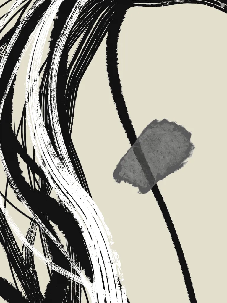 Арт-принт в раме The lines by Alisha Bitsieva