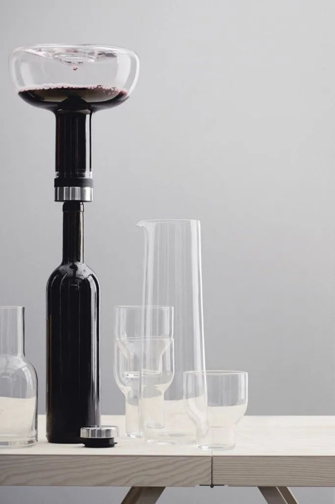 Декантер Wine Breather Carafe Original Clear Steel 1L