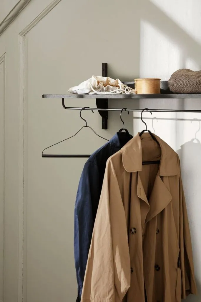 Полка Sector Rack Shelf Black Ash/Black Brass