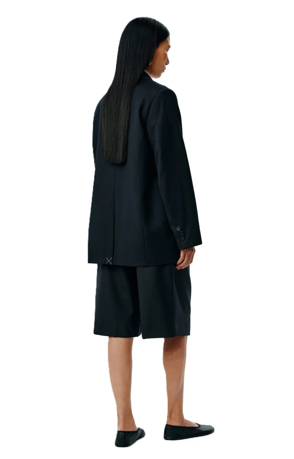 Блейзер прямой базовый черный S