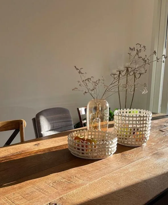 Корзина керамическая Ceramic Centrepiece Off-White