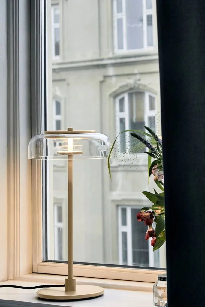 Светильник настольный Blossi Table Nordic Gold Clear