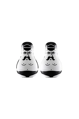 Набор для соли и перца Friends Salt & Pepper Set Black/White