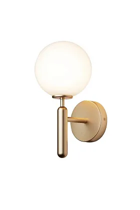 Бра Miira Wall Brass Opal White
