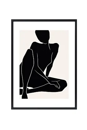 Арт-принт в багете Муза тёмная II 50х70