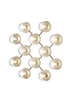 Светильник настенный Liila 12 Brass Optic Clear