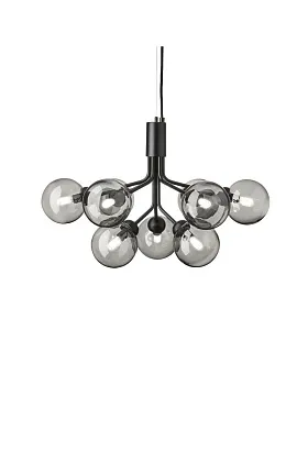 Светильник потолочный Apiales 9 Satin Black Smoked Black