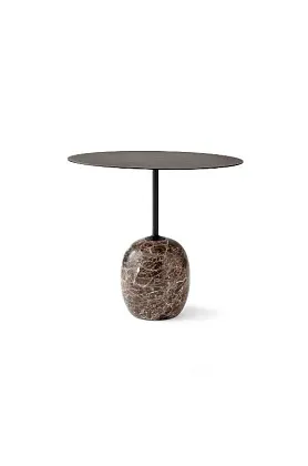 Столик Lato LN9  Warm Black & Emperador Marble Ø50