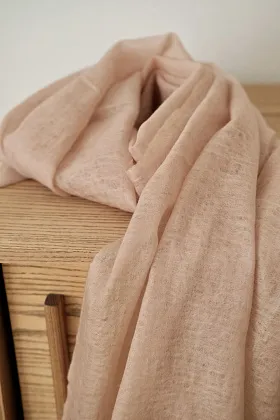 Кашемировый палантин ANNAPURNA ручной работы в цвете sunrise