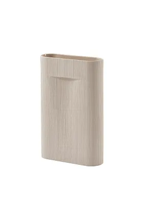 Ваза Ridge Large Beige h48,5
