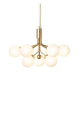 Светильник потолочный Apiales 9 Brushed Brass Opal White