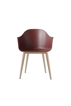 Стул с подлокотниками Harbour Dining Chair Natural Oak Burned Red