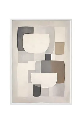 Арт-принт в багете Тени-Пересечения 50х70