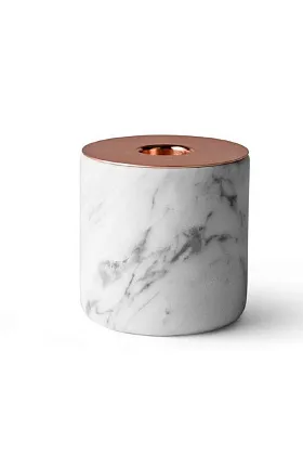 Подсвечник Chunk L White Marble