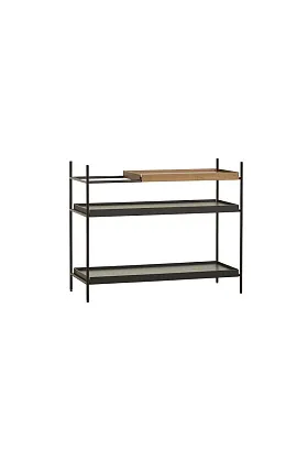 Консоль Tray Shelf Low Oak Black