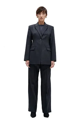 Блейзер M меланж Темно-Серый