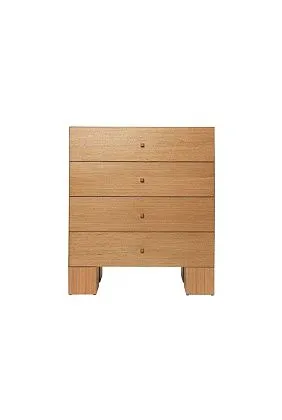 Комод Kuben Drawers 1x4 Natural Oak Veneer