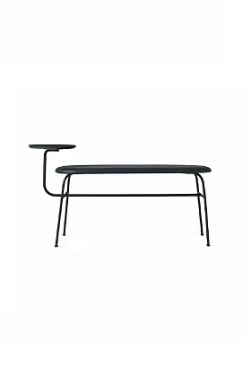 Скамья Afteroom Bench Black Marble Velvet